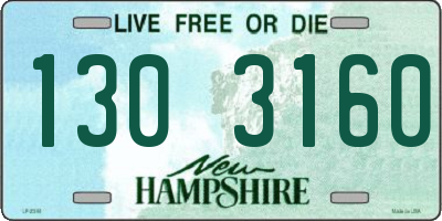 NH license plate 1303160