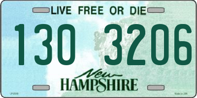NH license plate 1303206