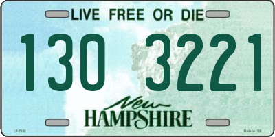 NH license plate 1303221