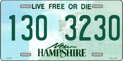 NH license plate 1303230