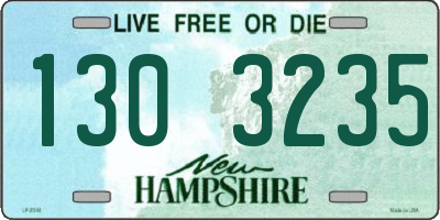 NH license plate 1303235