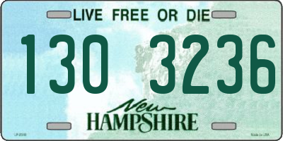 NH license plate 1303236