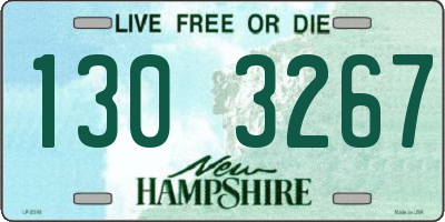 NH license plate 1303267