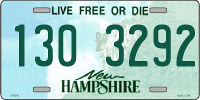 NH license plate 1303292
