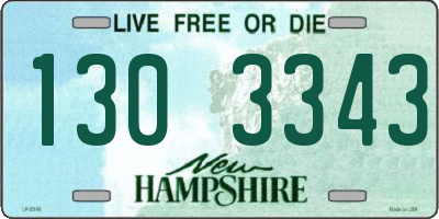 NH license plate 1303343