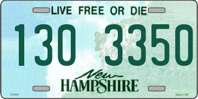NH license plate 1303350