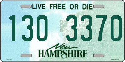 NH license plate 1303370
