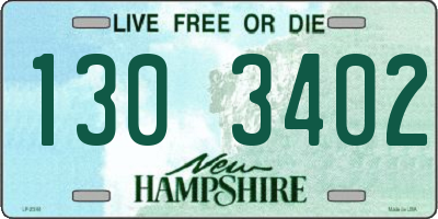 NH license plate 1303402