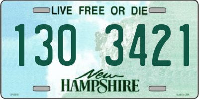 NH license plate 1303421