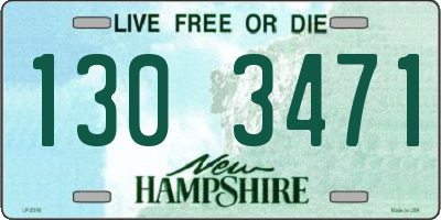 NH license plate 1303471