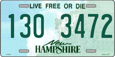 NH license plate 1303472