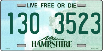 NH license plate 1303523