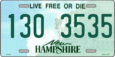 NH license plate 1303535