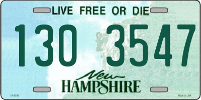 NH license plate 1303547