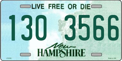 NH license plate 1303566
