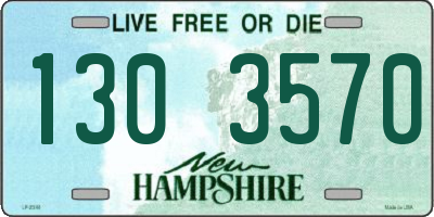 NH license plate 1303570