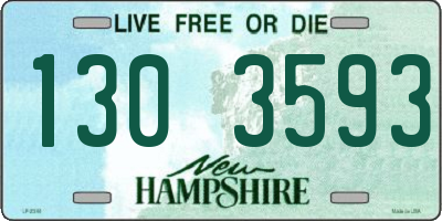NH license plate 1303593