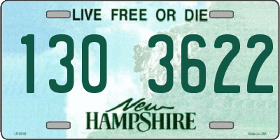 NH license plate 1303622