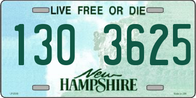 NH license plate 1303625