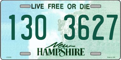 NH license plate 1303627