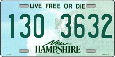 NH license plate 1303632