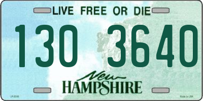 NH license plate 1303640
