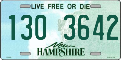 NH license plate 1303642