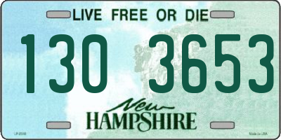 NH license plate 1303653