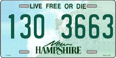 NH license plate 1303663