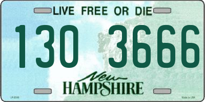 NH license plate 1303666