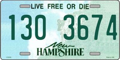 NH license plate 1303674