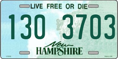 NH license plate 1303703