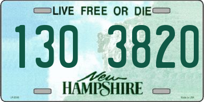 NH license plate 1303820
