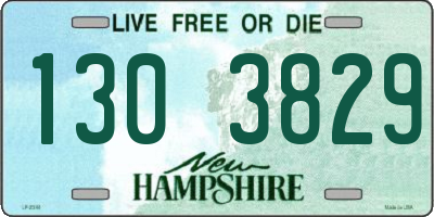 NH license plate 1303829