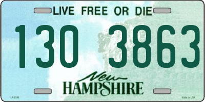 NH license plate 1303863