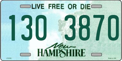 NH license plate 1303870