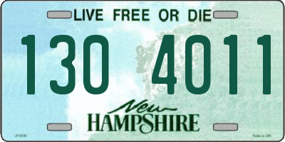 NH license plate 1304011