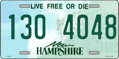 NH license plate 1304048
