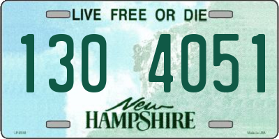 NH license plate 1304051