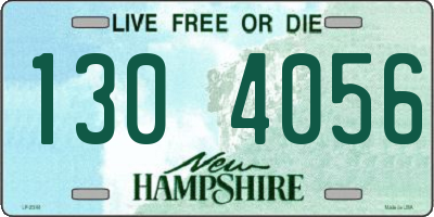 NH license plate 1304056