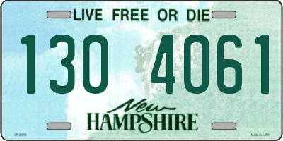 NH license plate 1304061