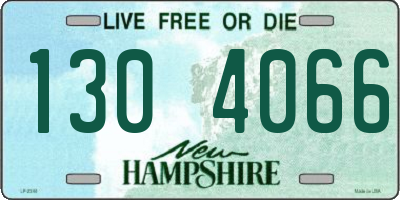 NH license plate 1304066