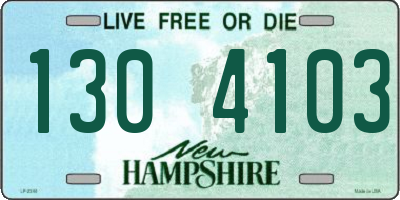 NH license plate 1304103