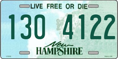 NH license plate 1304122