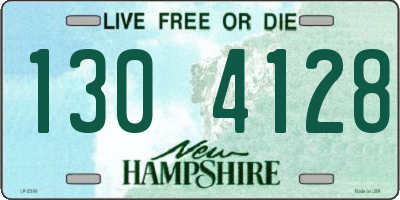 NH license plate 1304128