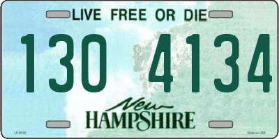 NH license plate 1304134