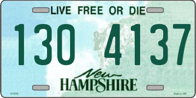 NH license plate 1304137