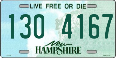 NH license plate 1304167