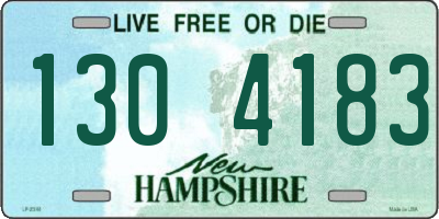 NH license plate 1304183