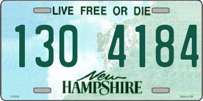 NH license plate 1304184